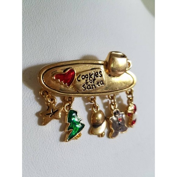 Cookies For Santa Brooch NWOT - Picture 5 of 10